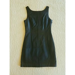 NWOT LBD Leather Mini Dress by Vila from ASOS